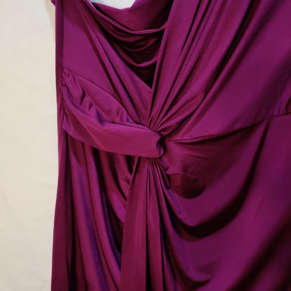 DKNYC NWT Wild Voile Dress One Shoulder Drape XL - Picture 6 of 7